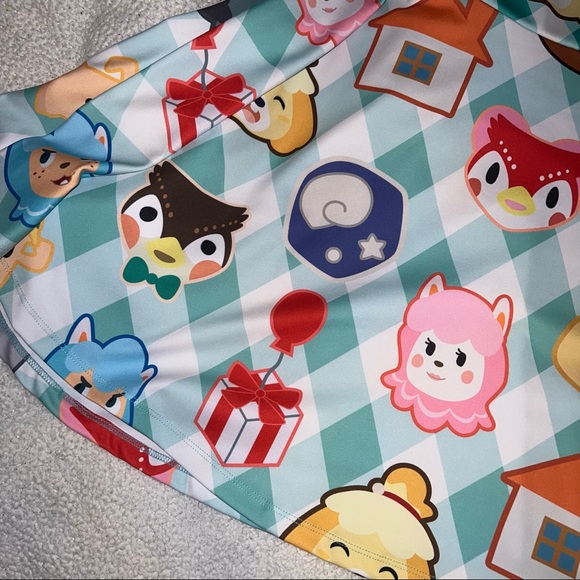 OOAK CUSTOM ARTS COW x NINTENDO Animal Crossing ACNH Woman’s Dress - Picture 4 of 4